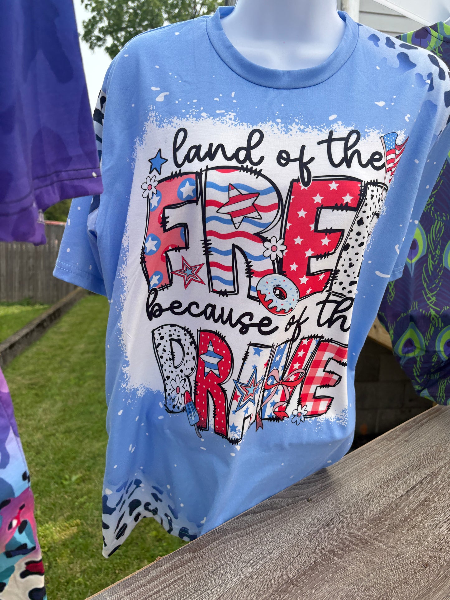 Land Of The Free Because Of The Brave Tee