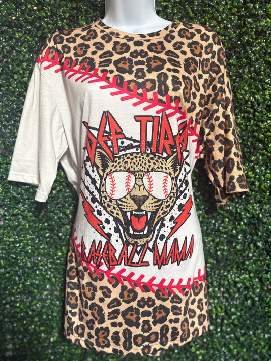 Def Tired Baseball Mama Tee