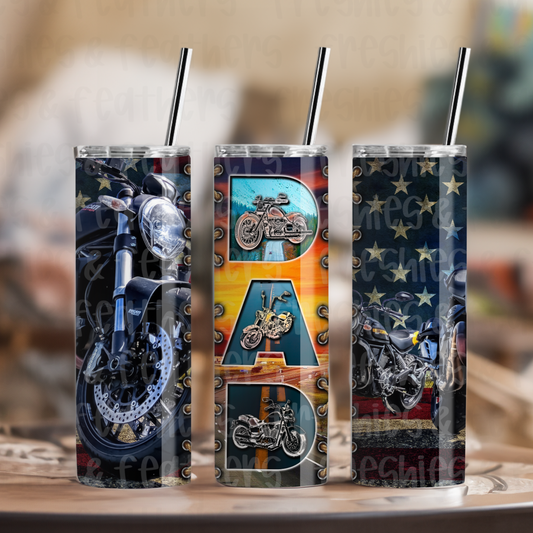 Dad Motorcycle 20oz Tumbler