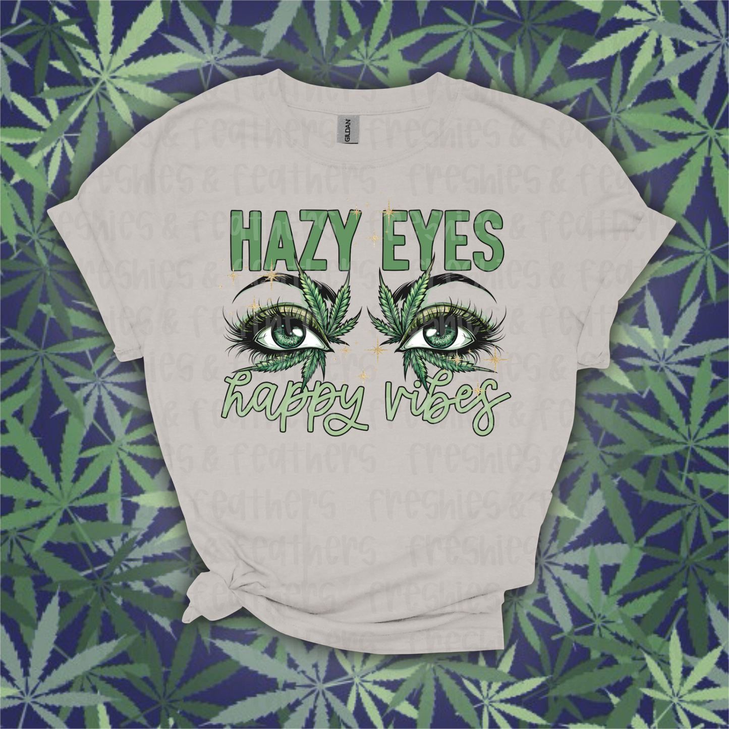 Hazy Eyes & Happy Vibes Tee