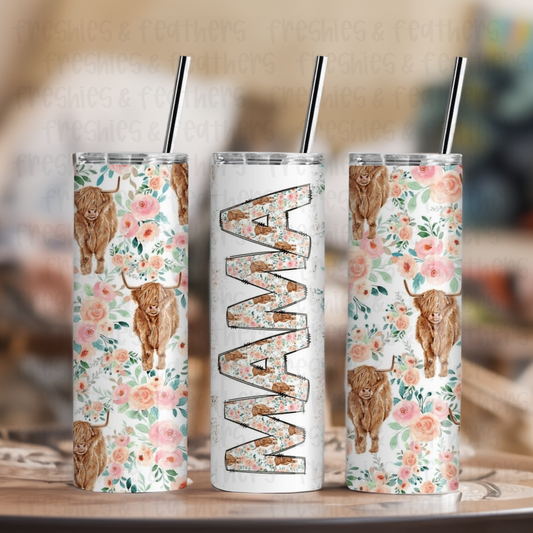 Highland Cow Mama 20oz Tumbler