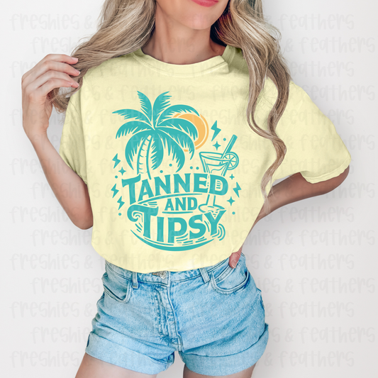Tanned & Tipsy Tee