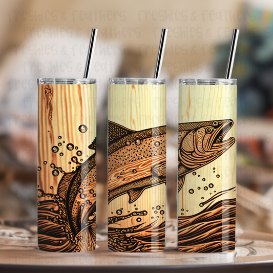 Retro Fish 20oz Tumbler