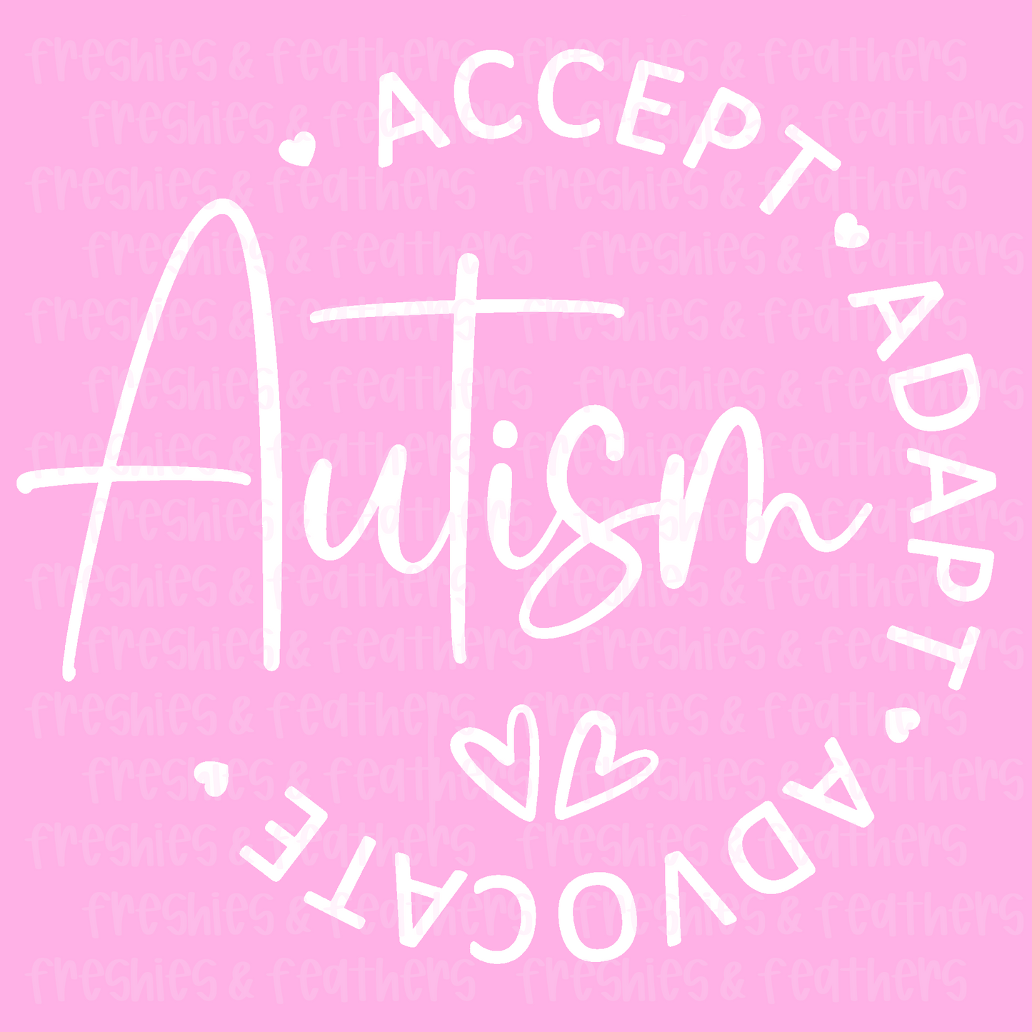 Cursive Autism Decal