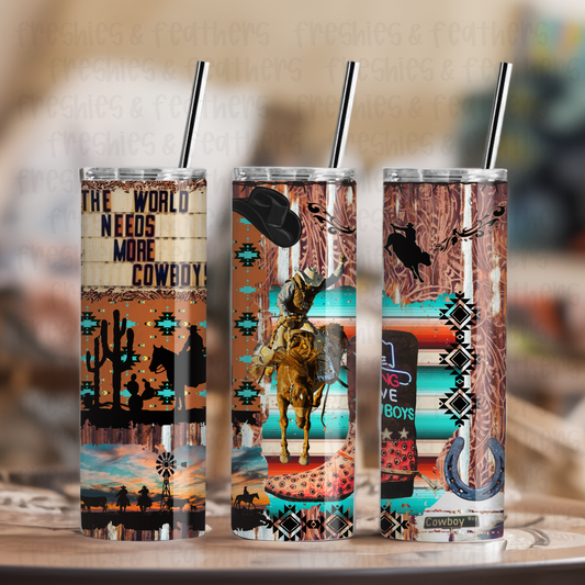 More Cowboys Collage 20oz Tumbler