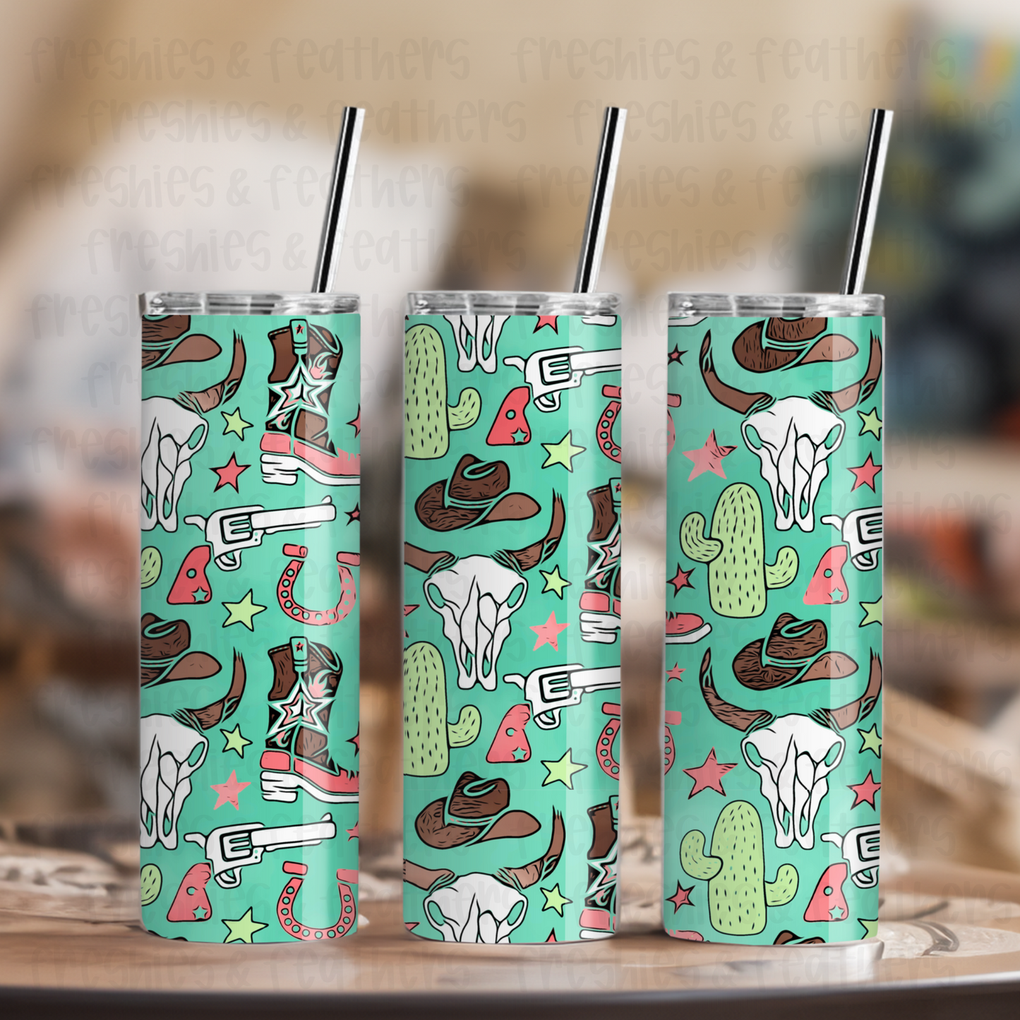 Retro Western 20oz Tumbler
