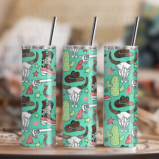 Retro Western 20oz Tumbler