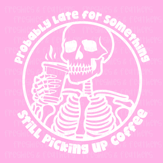 Still Picking Up Coffee Decal