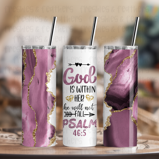 God Is Within Her 20oz Tumbler