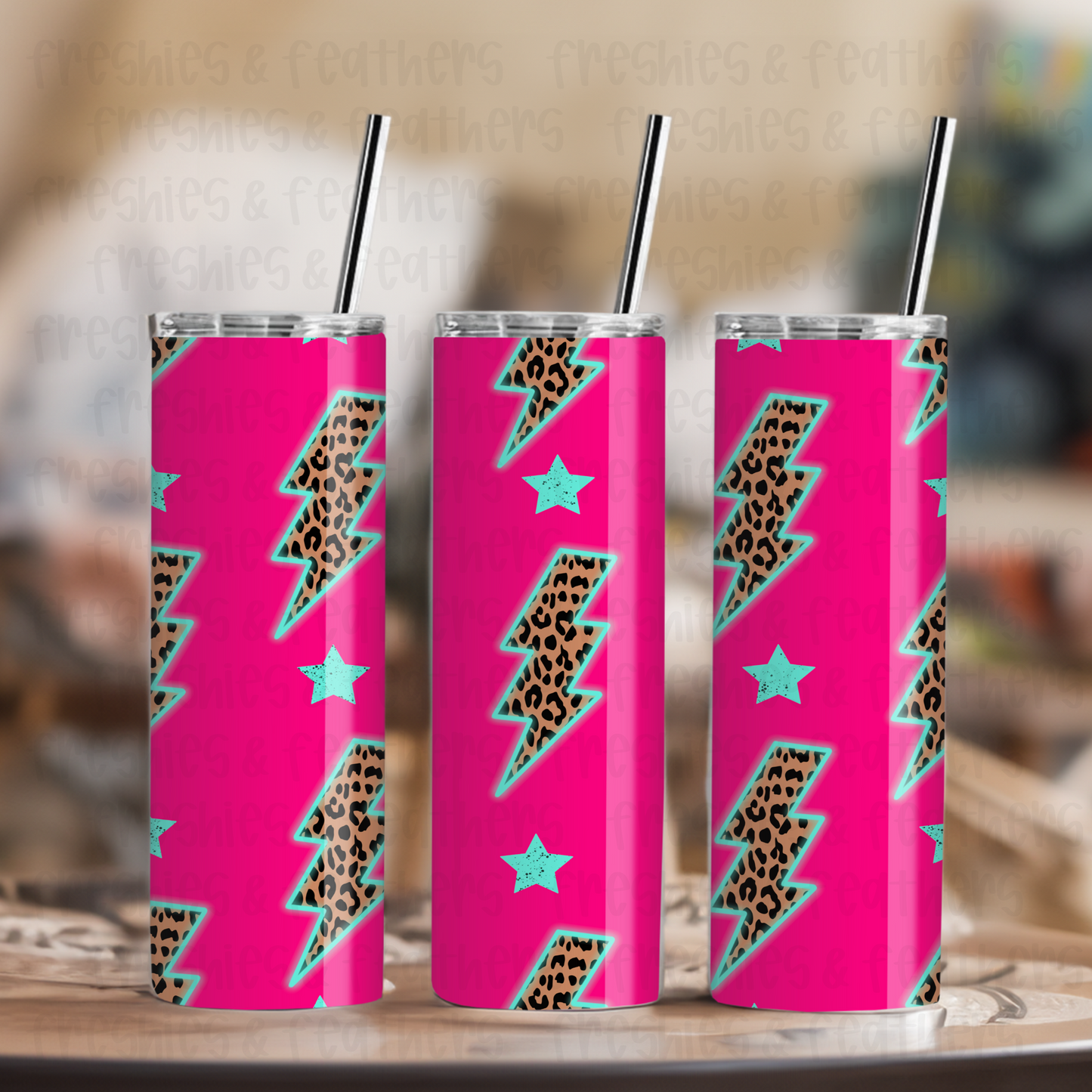 Pink Bolt 20oz Tumbler