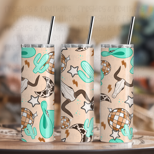 Western Retro Disco 20oz Tumbler